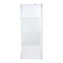 Cooke & Lewis Onega Frosted effect Walk-in Shower Panel (H)1950mm (W)800mm