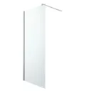 GoodHome Beloya Clear Walk-in Shower Panel (H)1950mm (W)800mm