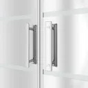 GoodHome Beloya Mirror 2 panel Semi-framed Western Shower Door (W)760mm