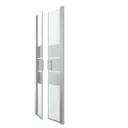 GoodHome Beloya Mirror 2 panel Semi-framed Western Shower Door (W)760mm