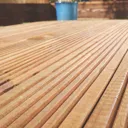 GoodHome Madeira Brown Spruce Deck board (L)2.4m (W)120mm (T)24mm
