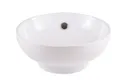 GoodHome Nura Round Counter-mounted Counter top Basin