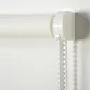 Halo Corded White Plain Daylight Roller Blind (W)120cm (L)180cm