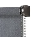 Iggy Corded Grey Plain Daylight Roller Blind (W)120cm (L)180cm