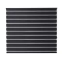 Elin Corded Dark grey Striped Day & night Roller Roller blind (W)160cm (L)180cm