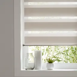 Kala Corded Natural Striped Day & night Roller blind (W)120cm (L)180cm