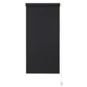 Boreas Corded Black Plain Blackout Roller Blind (W)60cm (L)180cm