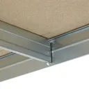 Form Exa 5 shelf Medium-density fibreboard (MDF) & steel Shelving unit (H)1800mm (W)1200mm
