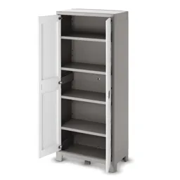 Form Major 4 shelf Polypropylene Tall Utility Storage cabinet