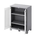 Form Major 2 shelf Light grey & white Polypropylene Short Storage cabinet