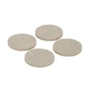 Beige Felt Protection pad (Dia)50mm, Pack of 4