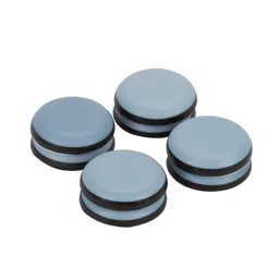 Diall Black & grey PTFE Glide (Dia)30mm, Pack of 8