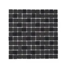 Genovia Black & grey Glass Mosaic tile, (L)295mm (W)295mm