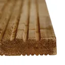 Blooma Madeira Brown Softwood Deck board (L)2.4m (W)120mm (T)24mm, Pack of 5