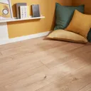 GoodHome Gladstone Natural Oak effect Laminate Flooring, 2m² Pack of 8