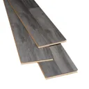 GoodHome Bairnsdale Dark grey Oak effect Laminate Flooring, 2m² Pack of 8