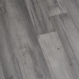 GoodHome Bairnsdale Dark grey Oak effect Laminate Flooring, 2m² Pack of 8