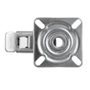 Tente Braked Zinc-plated Swivel Castor, (Dia)50mm (Max. Weight)40kg