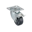 Tente Braked Zinc-plated Swivel Castor, (Dia)50mm (Max. Weight)40kg