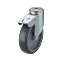 Tente Braked Zinc-plated Swivel Castor 96269300, (Dia)100mm (H)125mm (Max. Weight)70kg