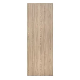 Exmoor Flush Medium-density fibreboard (MDF) Oak veneer Sliding Door, (H)2040mm (W)830mm