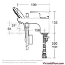 Ideal Standard Tempo 1 hole bath shower mixer tap