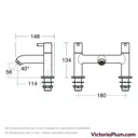 Ideal Standard Ceraline bath mixer tap