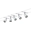 Paulmann TubeLED cable lighting system, five-bulb
