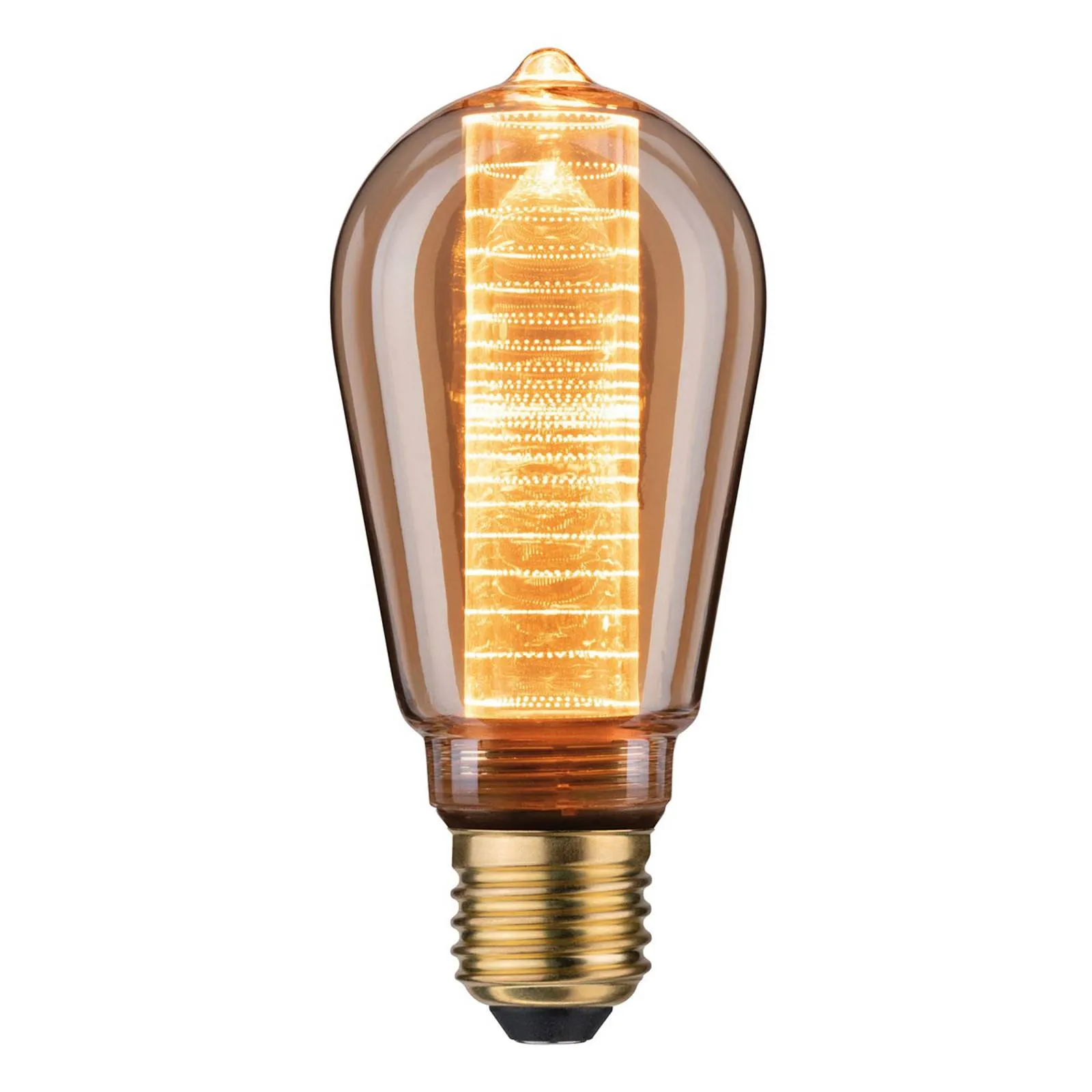LED bulb E27 ST64 4 W inner glow ring pattern
