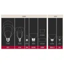 LED bulb E27 5 W filament 2,700 K clear dimmable