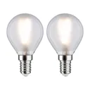 Paulmann golf ball LED bulb E14 3 W 2700 K matt 2x