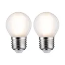 Paulmann golf ball LED bulb E27 5 W 2700 K matt 2x