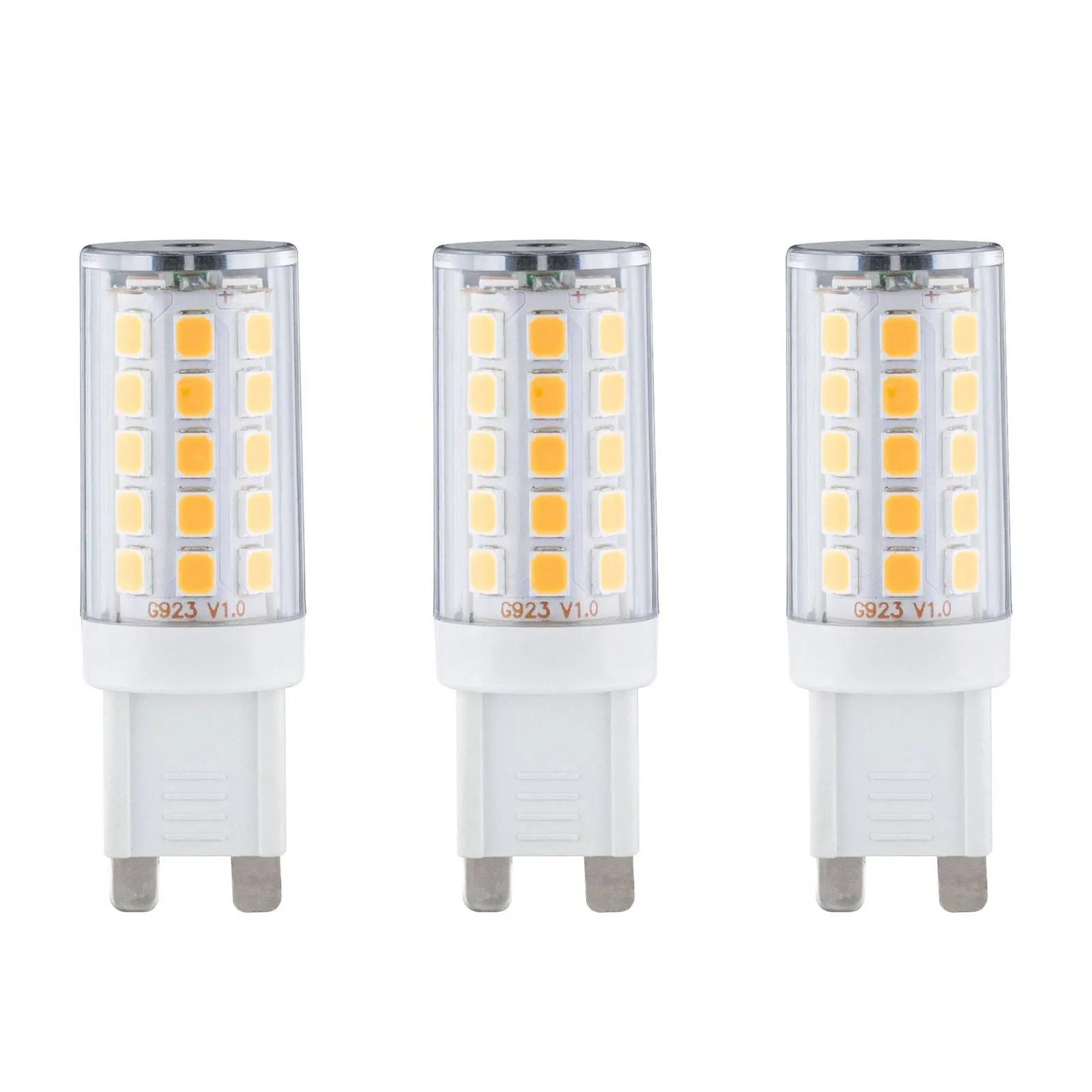 Paulmann bi-pin LED bulb G9 2.2 W 2,700 K set of 3