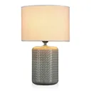 Pauleen Go for Glow table lamp, linen lampshade
