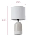 Pauleen Sandy Glow table lamp in white and cream