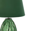 Pauleen Crystal Velvet table lamp with glass base