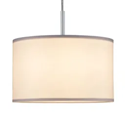 Paulmann Tessa fabric lampshade Ø 25.5 cm white