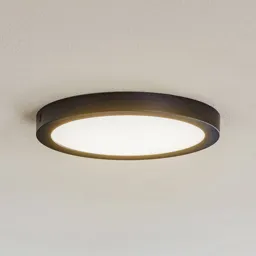 Paulmann Abia LED panel round, matt black