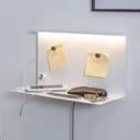 Paulmann Jarina LED wall light with a shelf