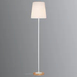 With light wood detail - fabric Stellan floor lamp