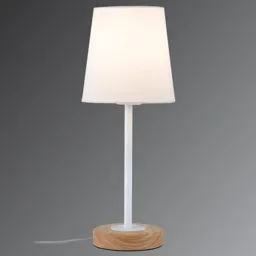 Naturally designed fabric table lamp Stellan