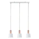 Wonderful three-bulb hanging light Haldar