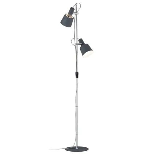 Two-bulb floor lamp Haldar, colour combination