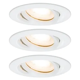 Paulmann Nova LED downlight, dimmable, IP65, white