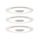 Paulmann Whirl LED recessed light, set of 3, round