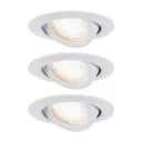 Paulmann 92985 LED downlight 3 x 6 W, matt white