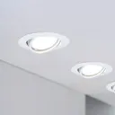 Paulmann Base GU10 recessed spotlight 3-set, white