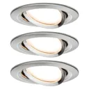 Paulmann Nova LED downlight 3-set pivotable white