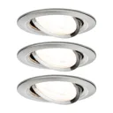 Nova Coin 3 spots round pivotable/dimmable white