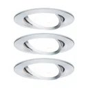 Nova Coin 3 spots round pivotable/dimmable white